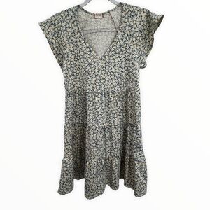 Altar’d State Floral Short Sleeve Dress Size M